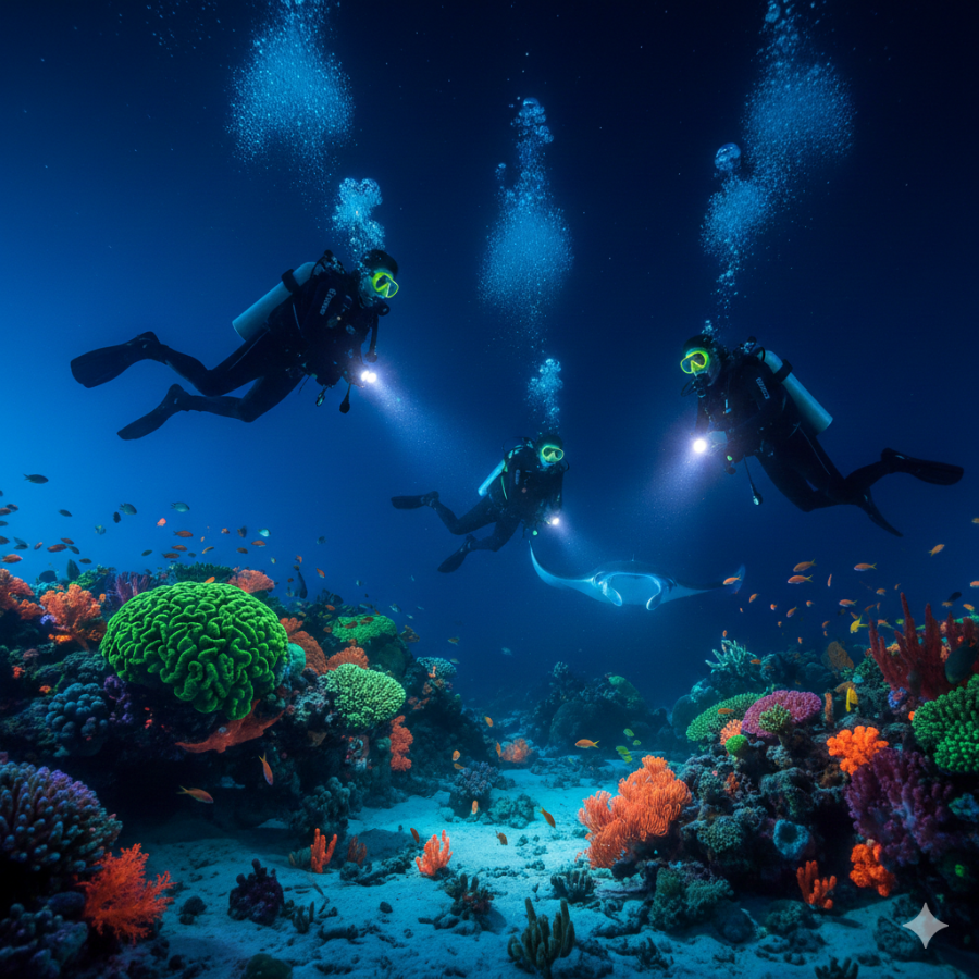Нічний "Fluo-Dive"